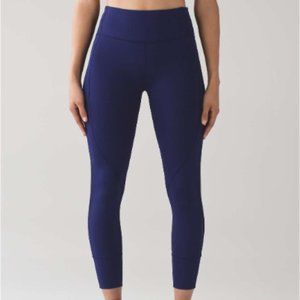 lululemon Hit It 7/8 Tight (25") Blue Size 6 NWT